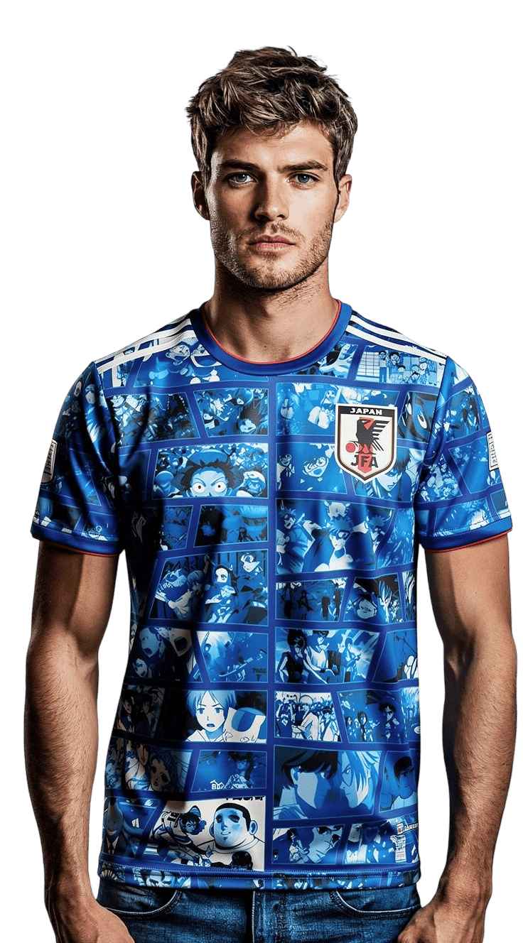 Japan Jersey "Blue Manga" - Japan Soccer jersey