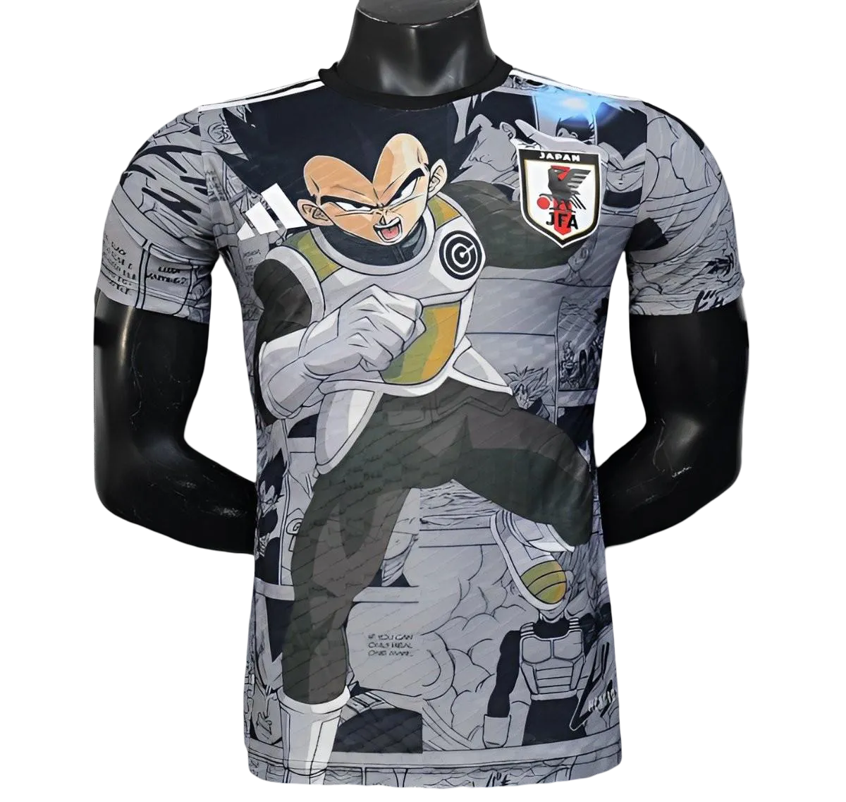 Japan Vegeta Grey DBZ Jersey front view from NipponKits