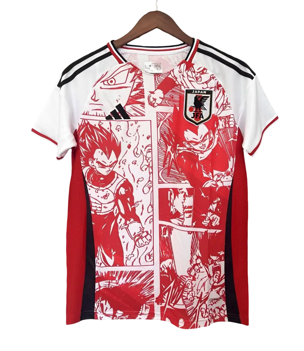 Japan DRAGON BALL Z Red Jersey front view – NipponKits