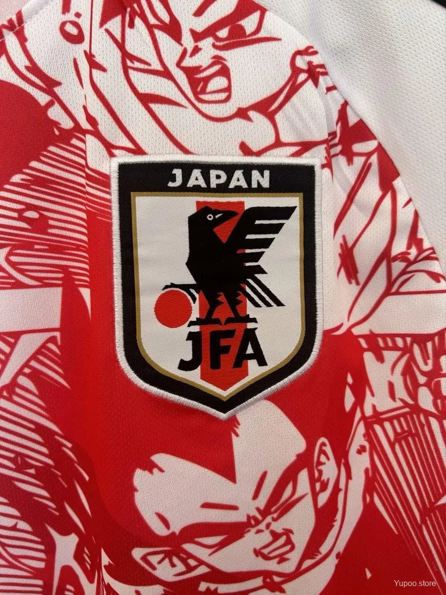 Red DBZ Anime Football Kit with Goku symbol – NipponKits