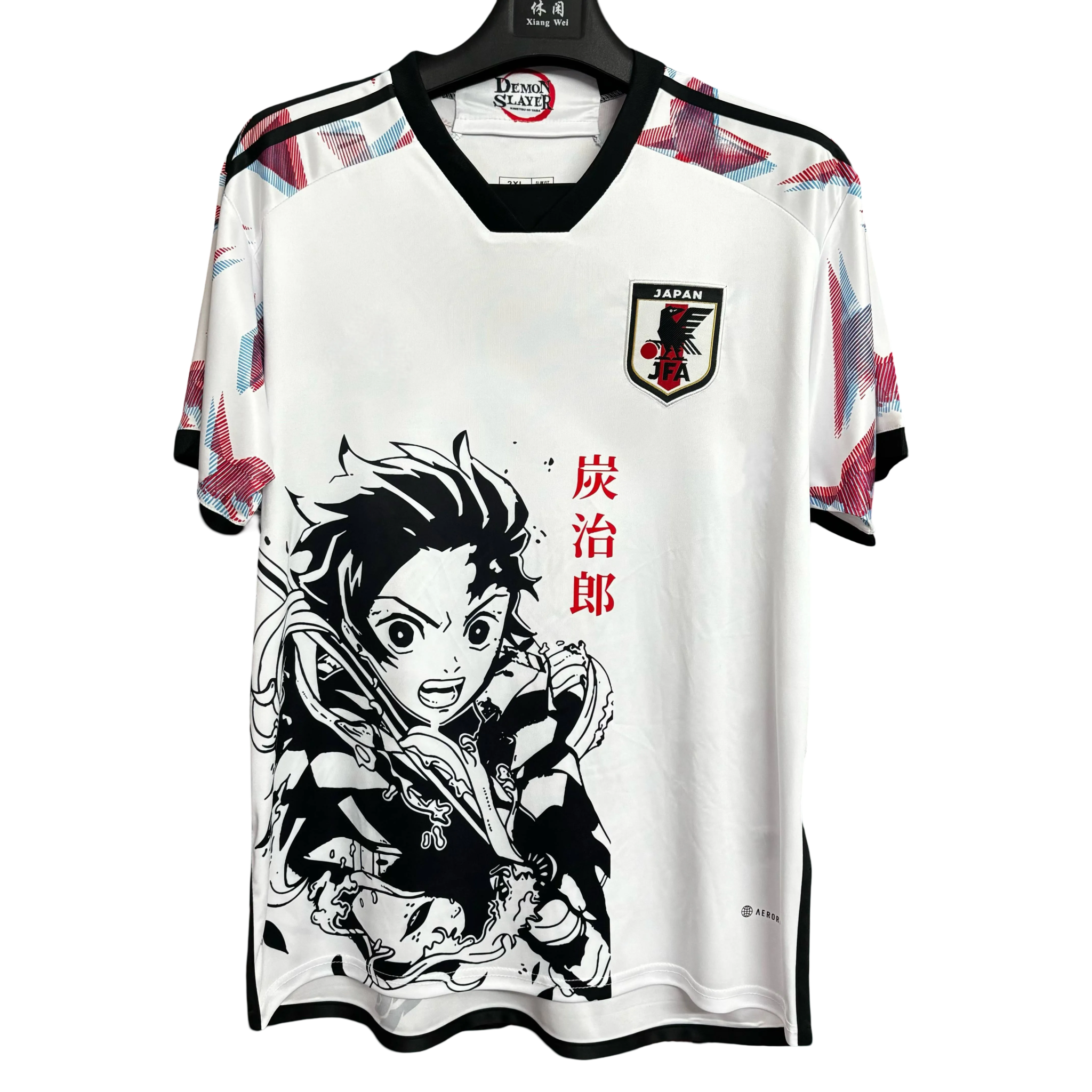 Japan Demon Slayer Tanjiro Football Jersey 2025 Hinokami Edition – front view
