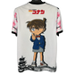 Anime Japan football shirt featuring Detective Conan and cherry blossom design