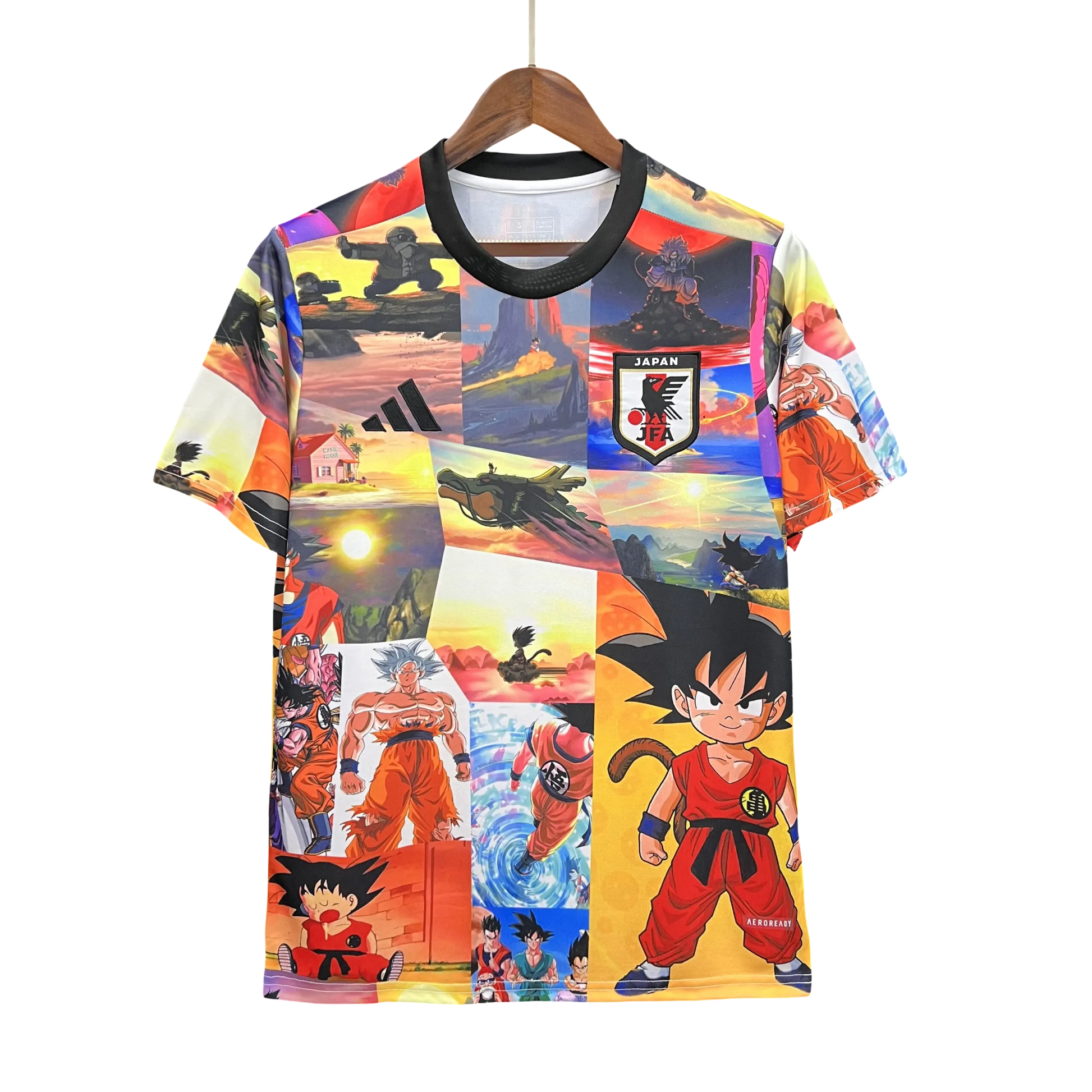 Mini Goku Japan Football Kit front view – NipponKits