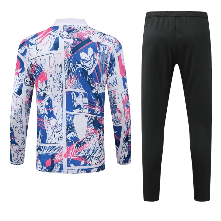 Japan dragon ball jacket zip vegeta blue pink panels
