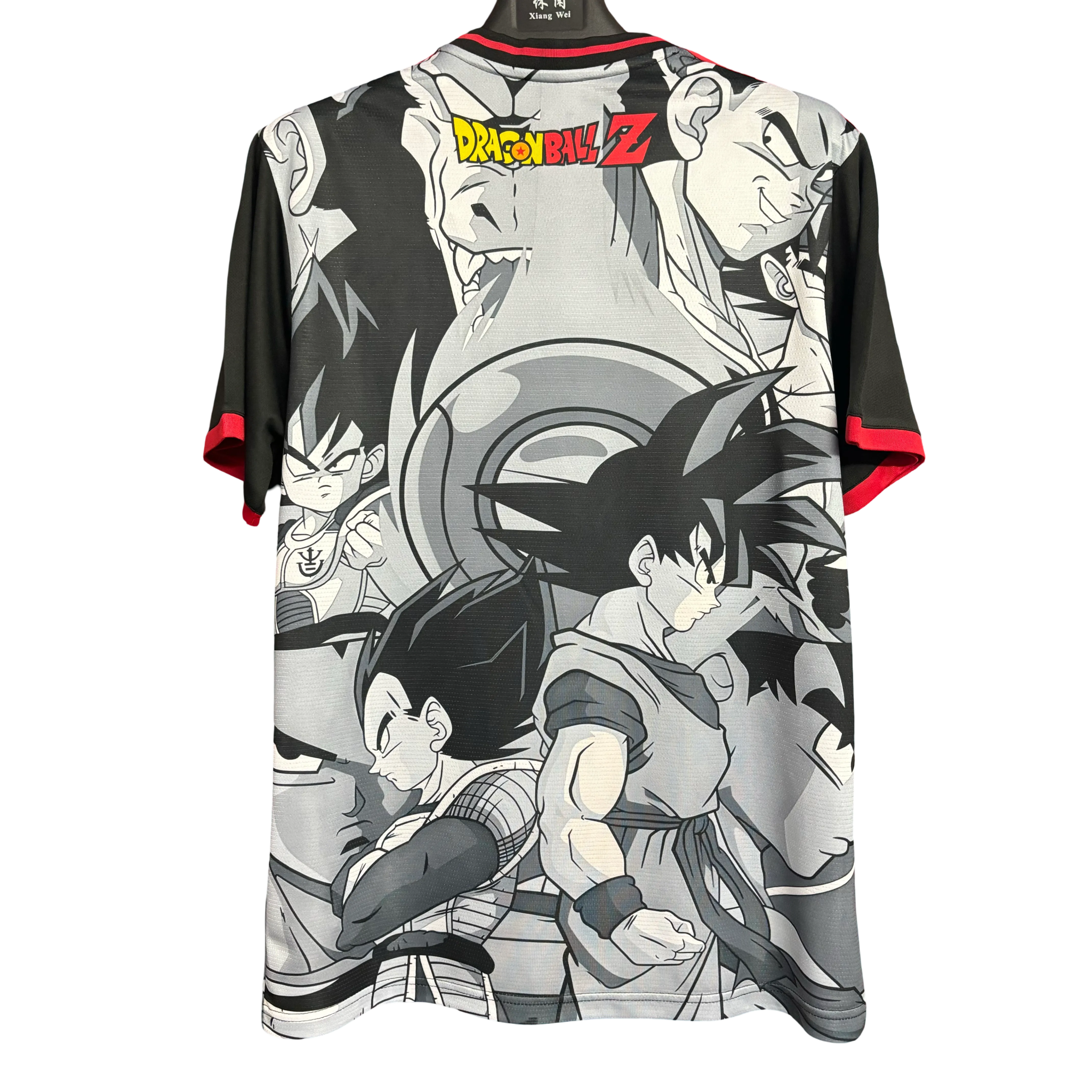Japan dragon ball z goku football jersey z fighters monochrome back
