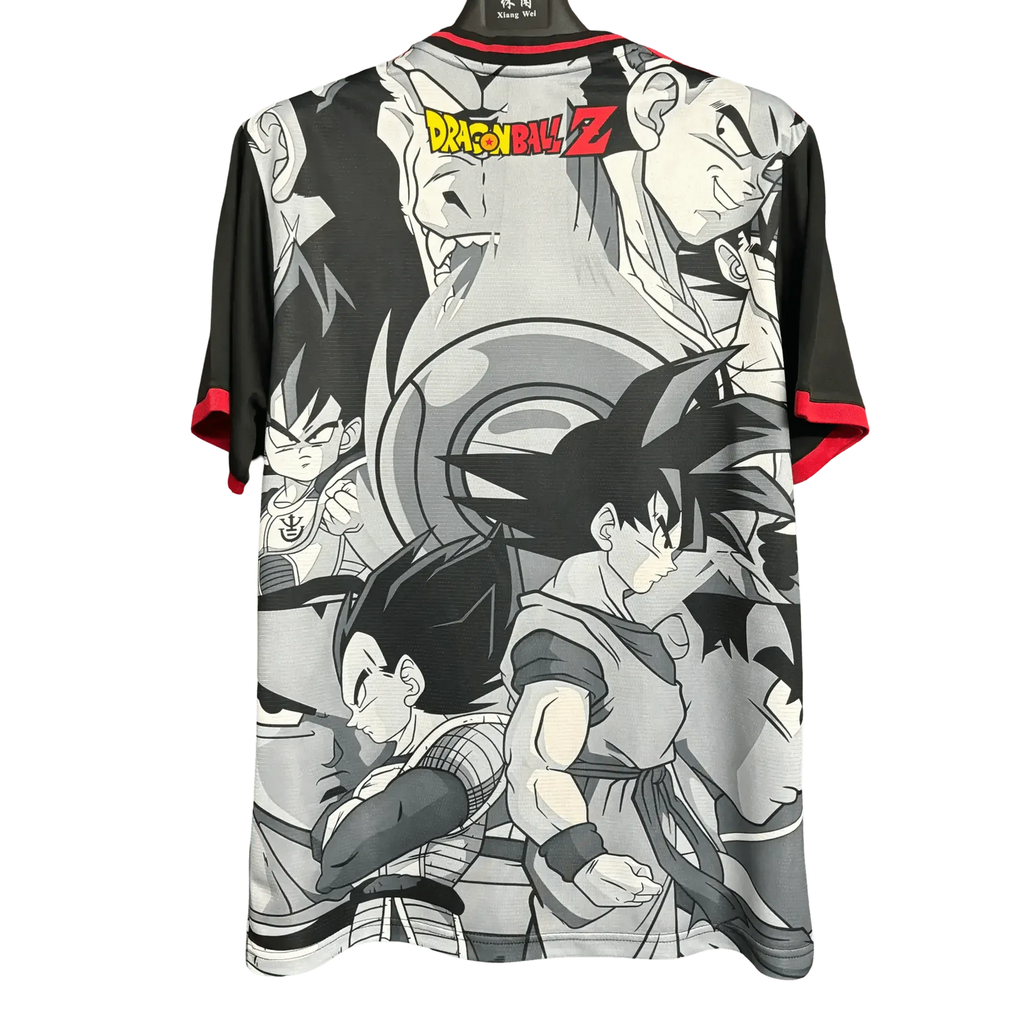 Japan dragon ball z goku football jersey z fighters monochrome back
