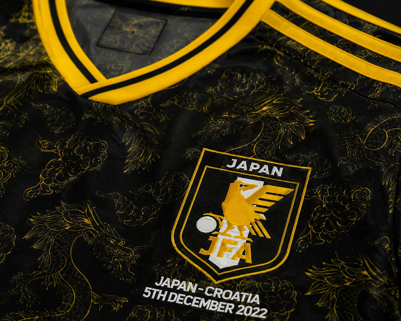 Japan Dragon Black Gold Jersey