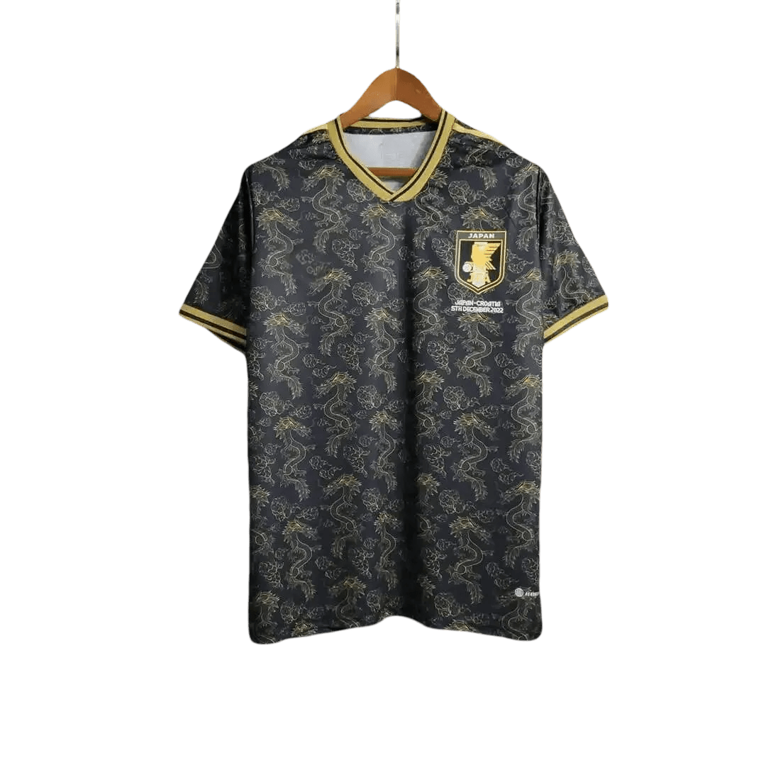 Japan Dragon Black & Gold Jersey front view – NipponKits

