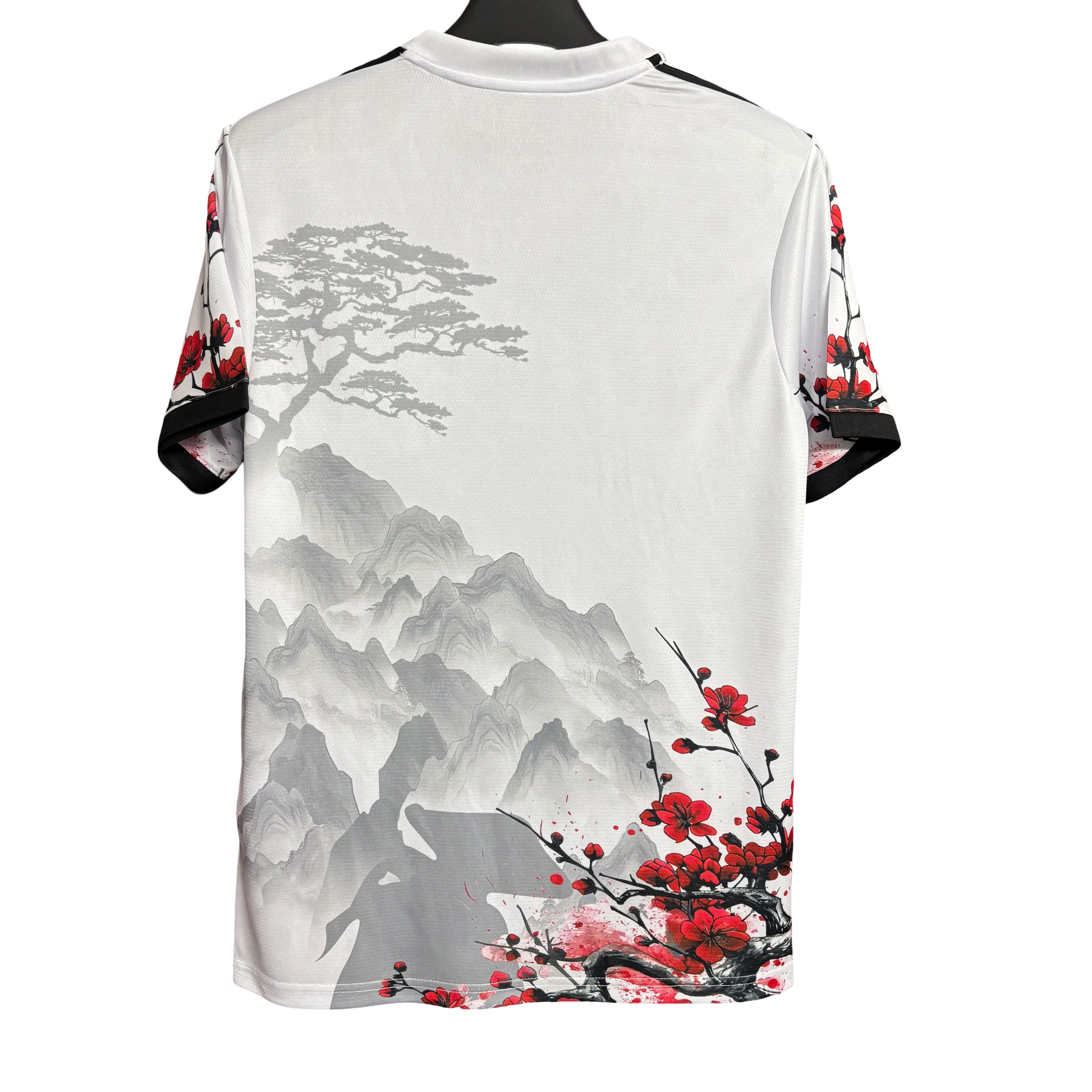 Japan soccer jersey dragon warrior cherry blossom front design