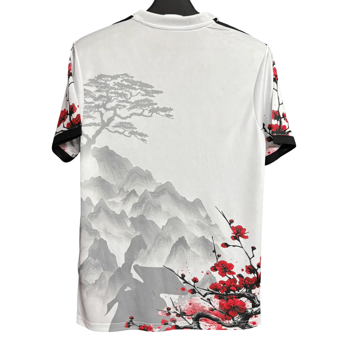sakura blossom branch dragon jersey lower panel detail
