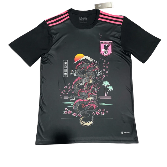 japan pink dragon jersey front view sakura blossom composition NipponKits
