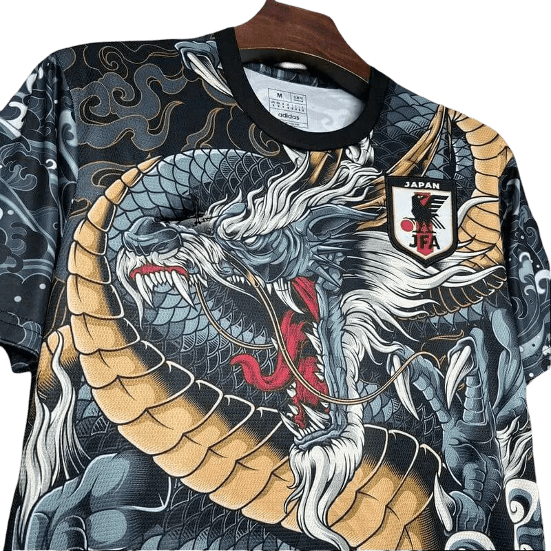 Dragon jersey japan full coverage grey gold authentic construction heritage