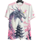 japan pink dragon jersey white dragon sakura temple football shirt NipponKits
