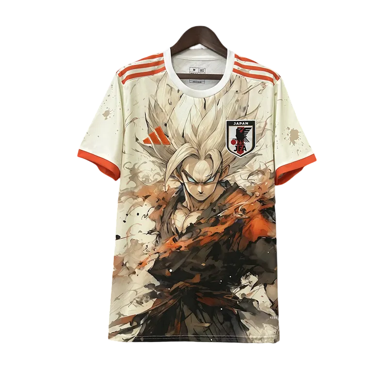Japan Goku DBZ Beige Jersey front view – NipponKits

