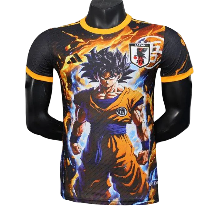 Goku DBZ Black Anime Jersey front view – NipponKits