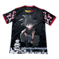 Japan JFA crest and cherry blossom pattern on Goku Black jersey