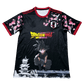 Front view of Japan Goku Black Sakura Edition Jersey – anime soccer design