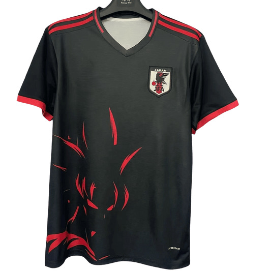 japan goku ultra instinct black and red jersey