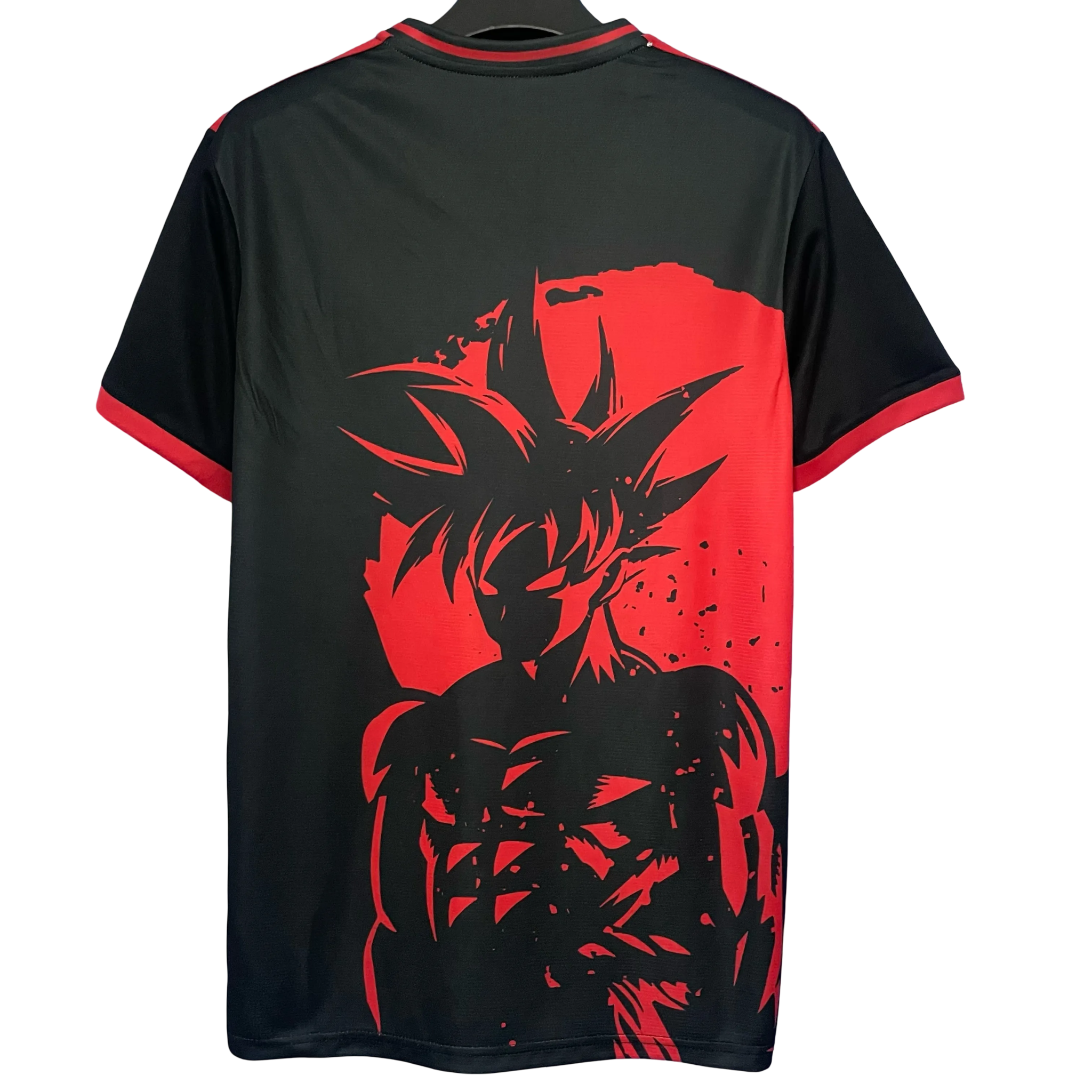 japan anime football shirt black red