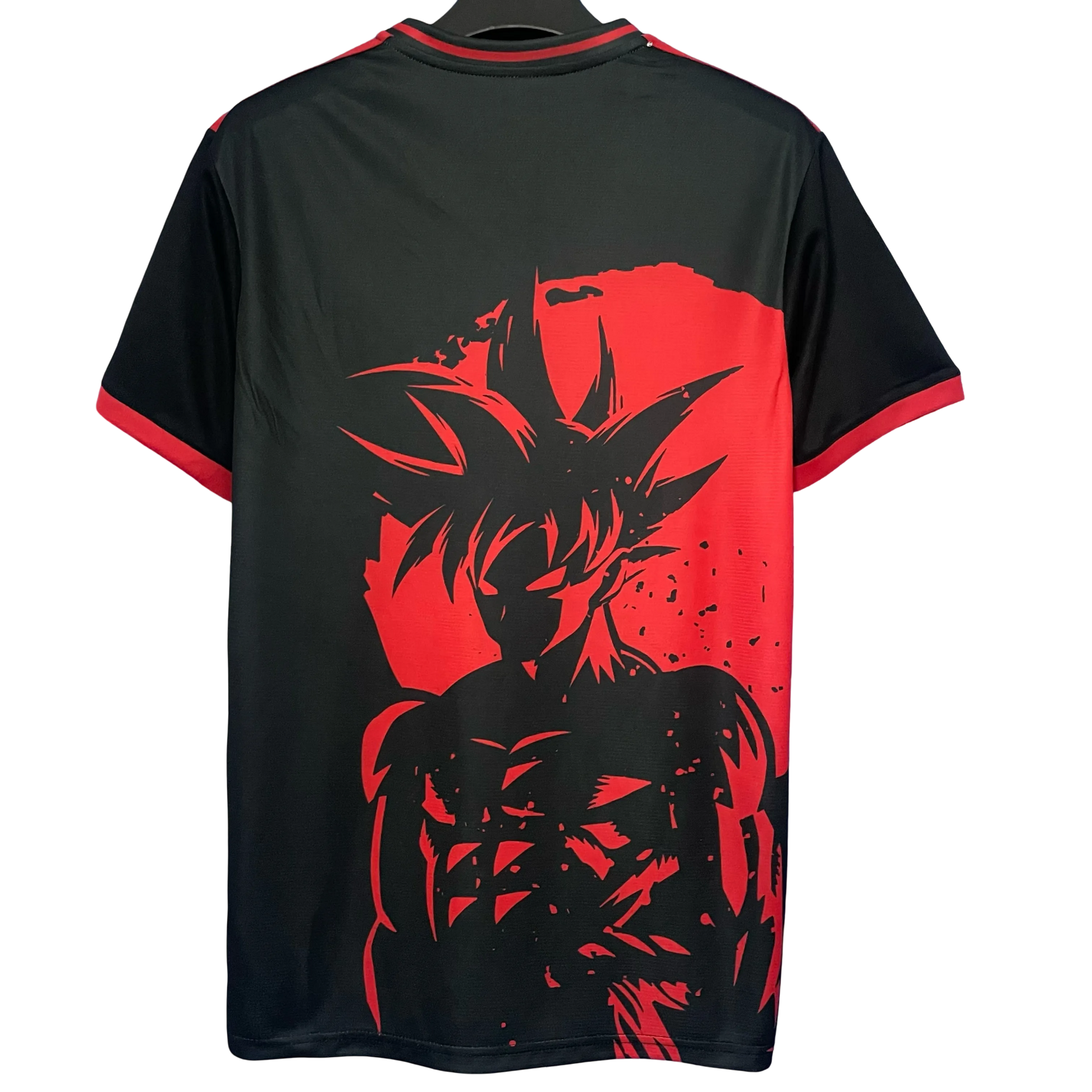 japan anime football shirt black red