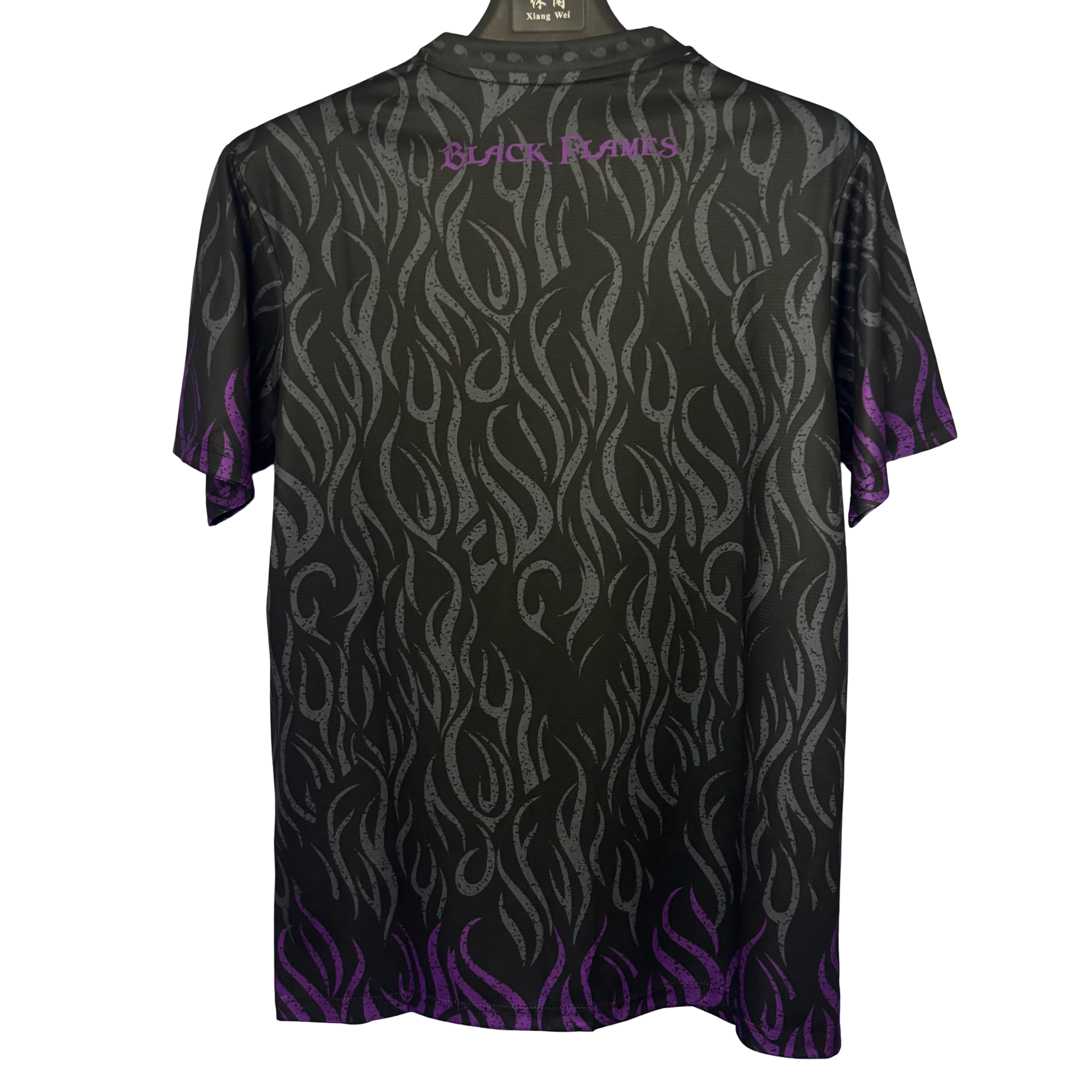 Japan Naruto anime football shirt featuring Itachi Uchiha and Amaterasu pattern