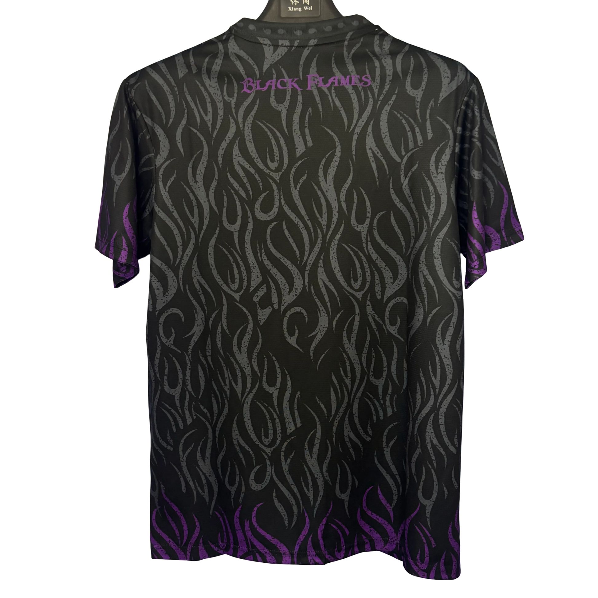 Japan Naruto anime football shirt featuring Itachi Uchiha and Amaterasu pattern