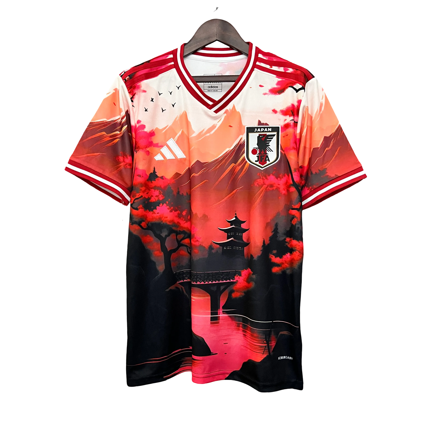 Japan KYOTO RED Jersey front view – NipponKits