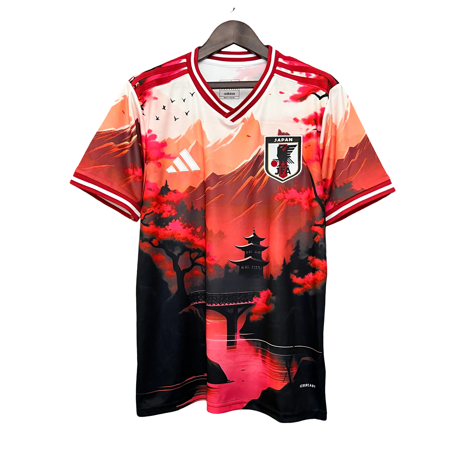 Japan KYOTO RED Jersey front view – NipponKits