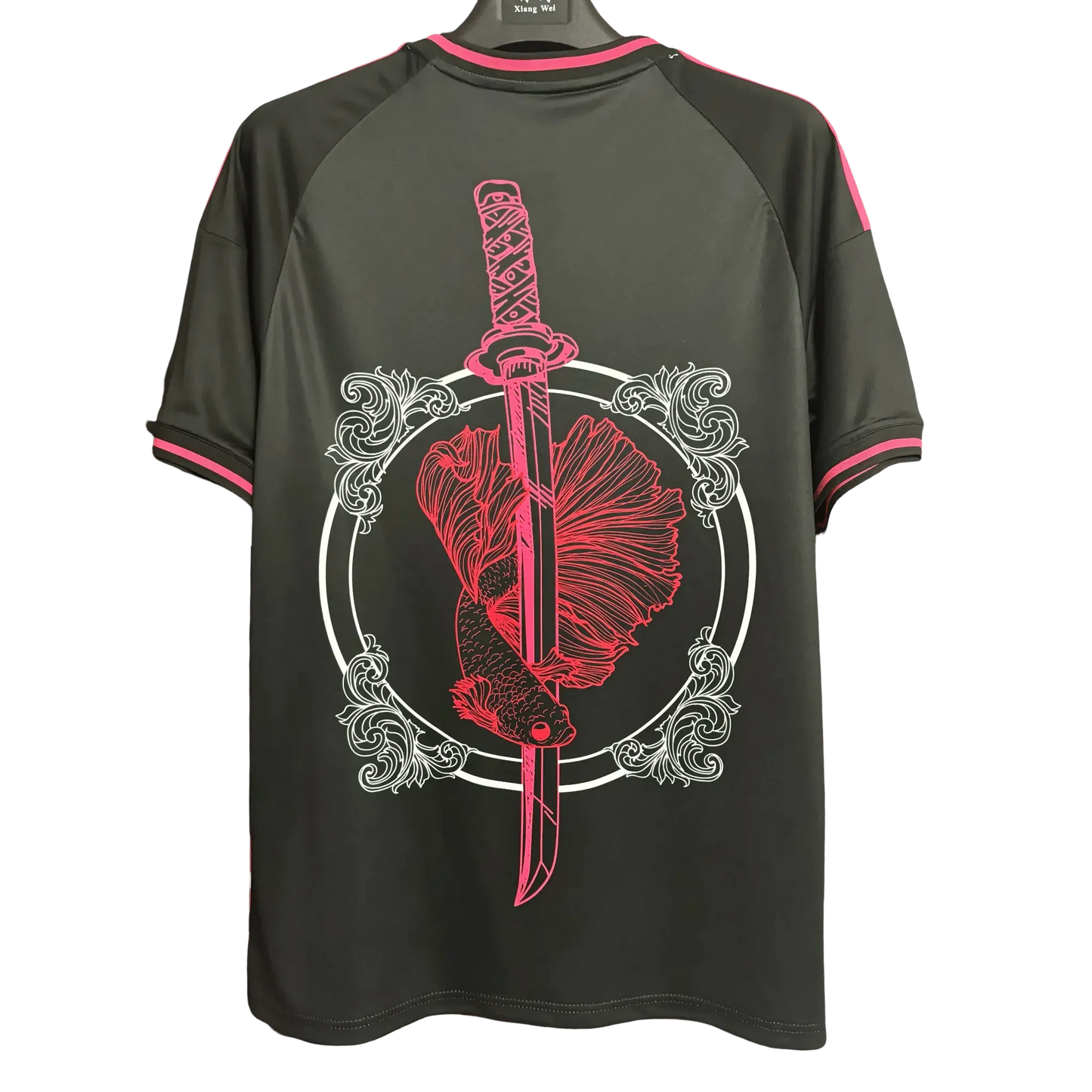 Japan soccer jersey katana sword koi fish dragon scrollwork front