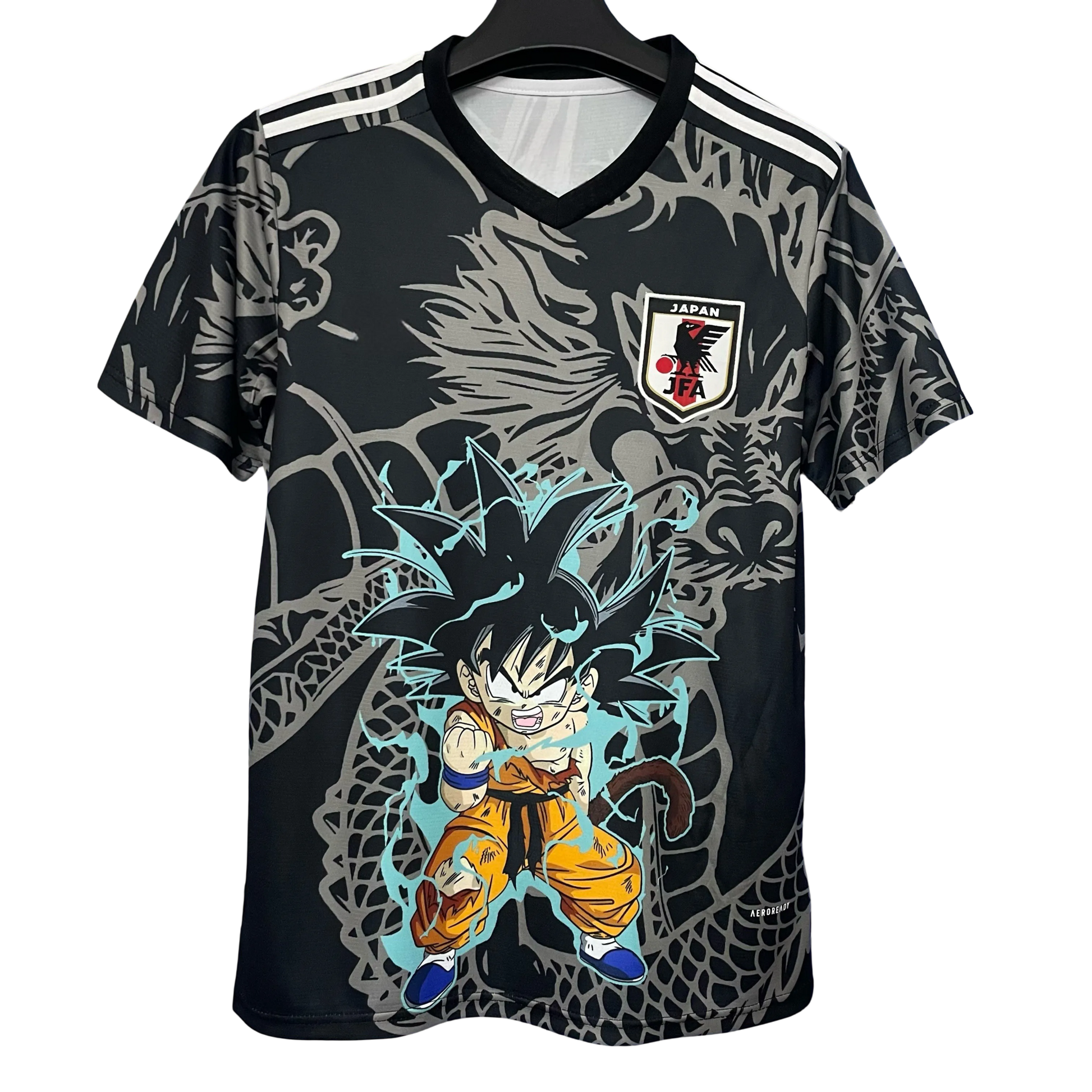 Japan Kid Goku Dragon Concept Jersey black edition front view