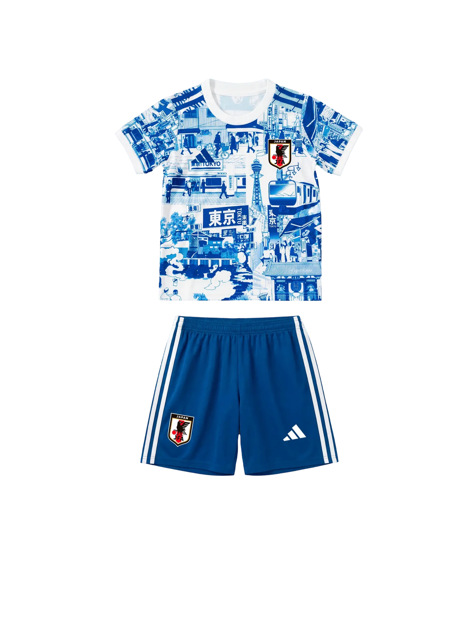 Japan Tokyo Kids Football Kit – Blue Edition front