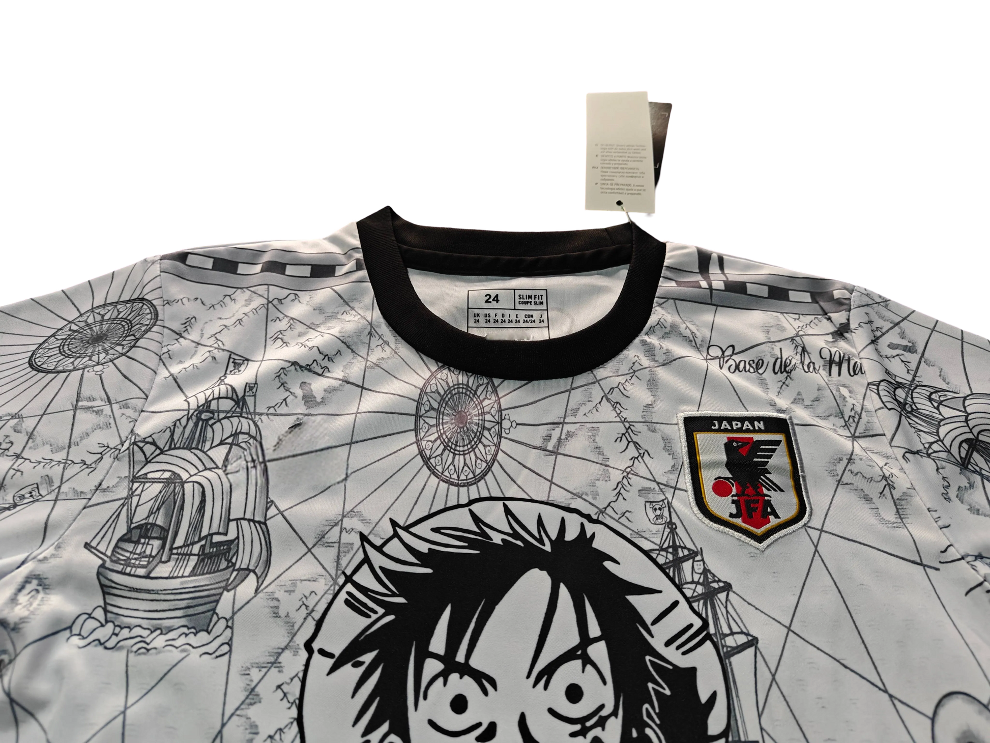 Kids soccer jersey and shorts set with Japanese anime style
