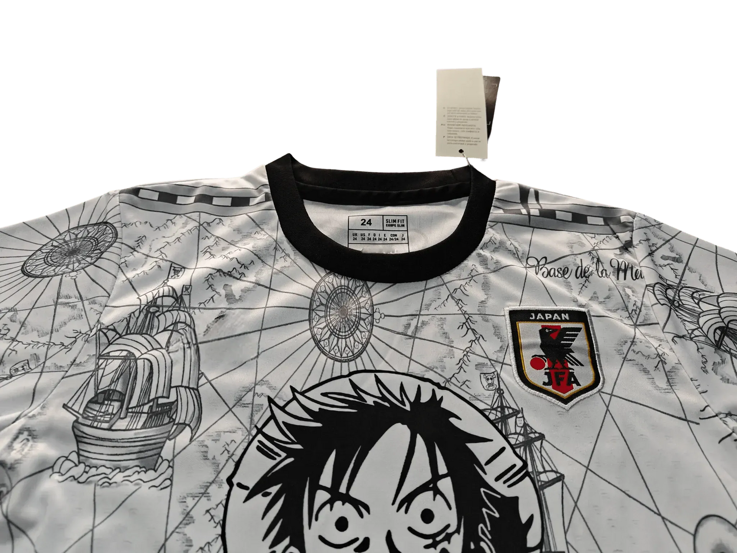 Kids soccer jersey and shorts set with Japanese anime style