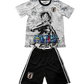 Japan Luffy Manga Youth Football Kit for kids with anime design