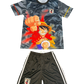Japan Luffy Power Strike Youth Football Kit with anime jersey and shorts