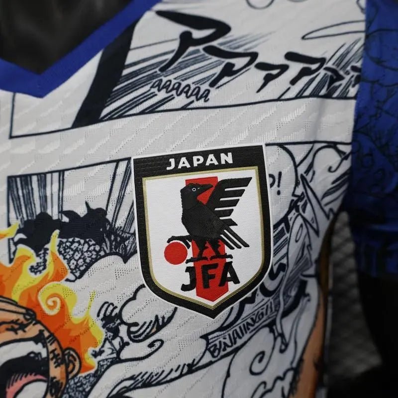 japan soccer jersey anime luffy flames