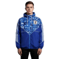 Japan manga blue windbreaker jacket detachable hoodie panel design
