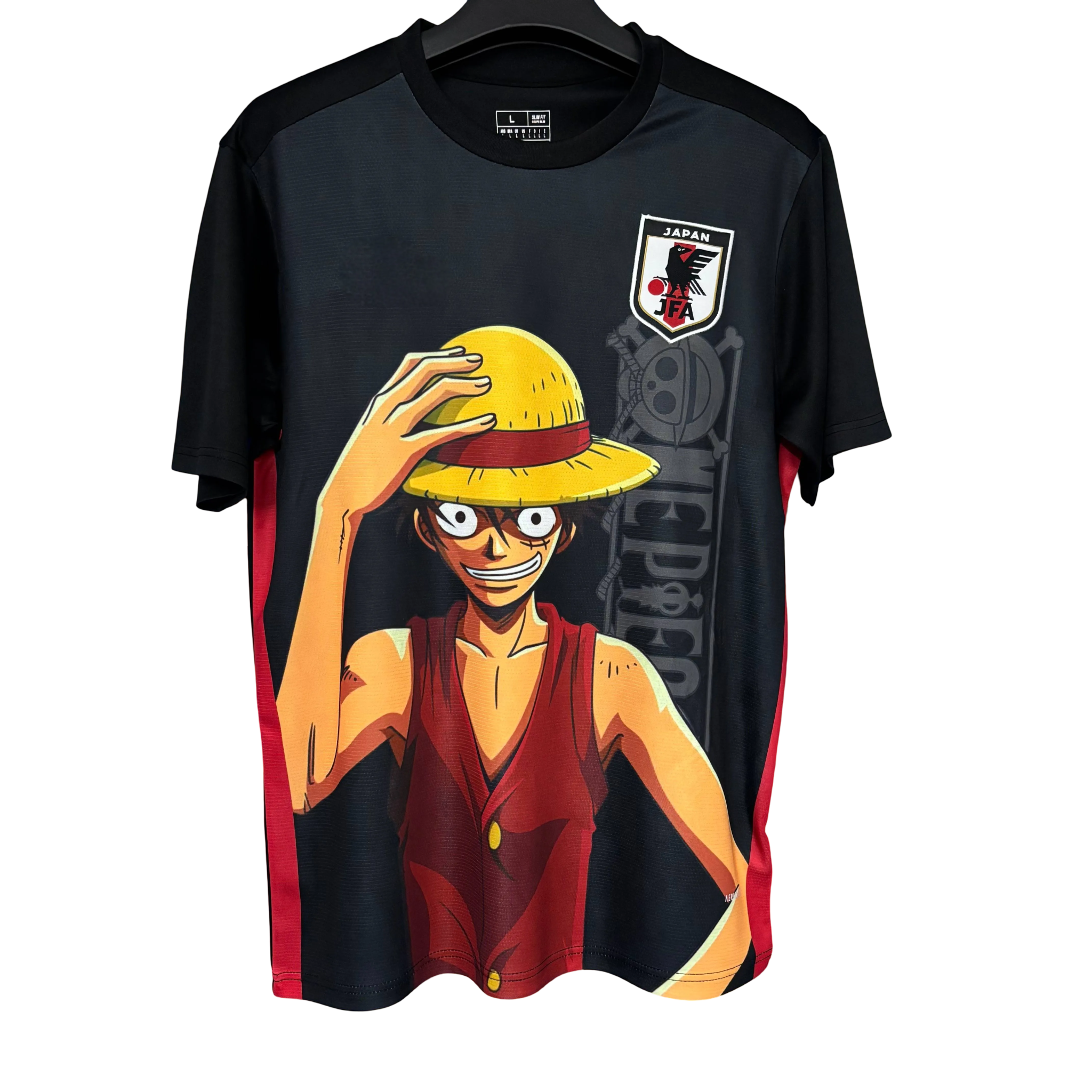Japan One Piece Luffy Football Jersey 2025 Pirate King Edition – front view
