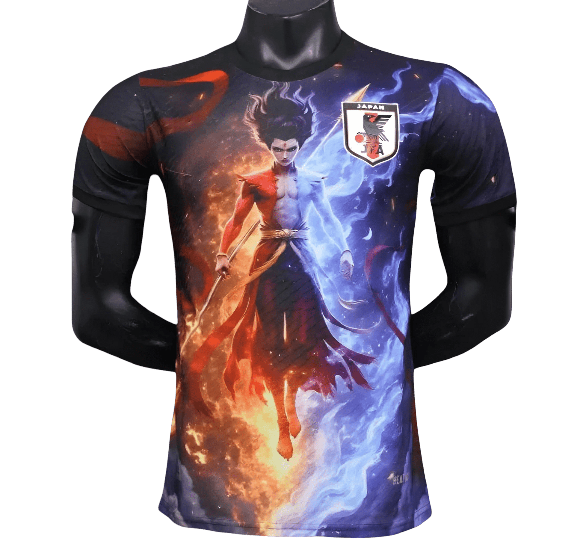 Japan Nazha Fire & Ice Anime Jersey front view – NipponKits