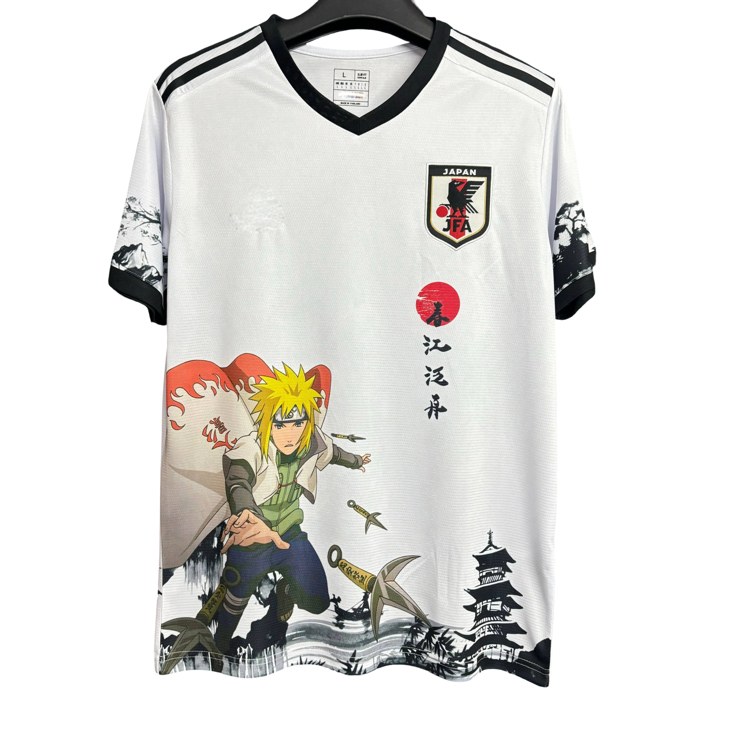 Japan naruto minato hokage anime football jersey nine-tailed fox chakra front
