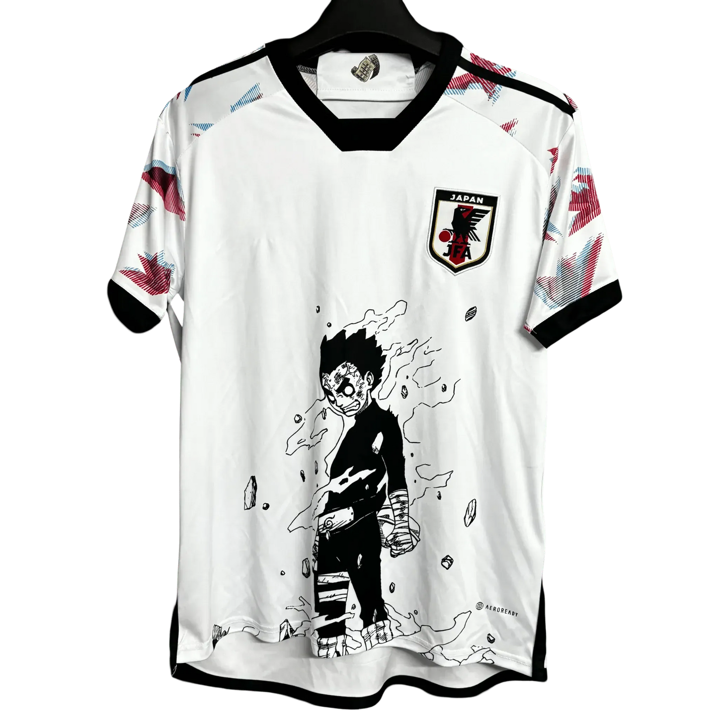 Japan Rock Lee Jersey - anime soccer jersey naruto rock lee inner gates chakra energy front
