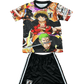 Japan One Piece Crew kids football kit with Luffy and Zoro