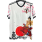 Japan one piece luffy sakura football jersey cherry blossom warrior front

