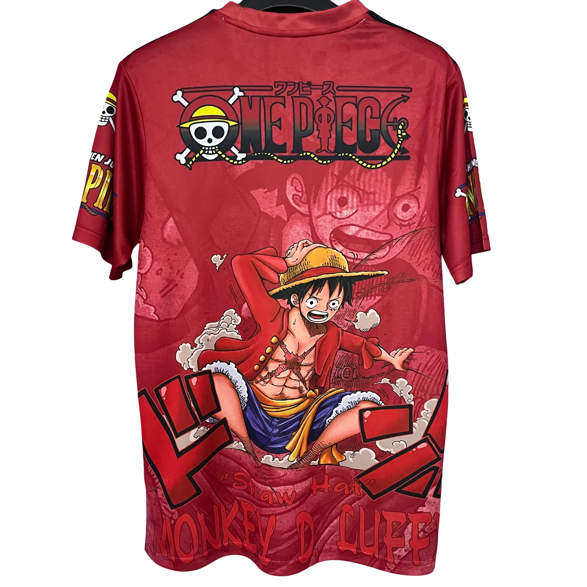 Monkey D. Luffy design on Japan anime football jersey