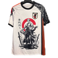 Japan one piece zoro pirate hunter football jersey three swords red sun front
