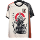 Japan one piece zoro pirate hunter football jersey three swords red sun front

