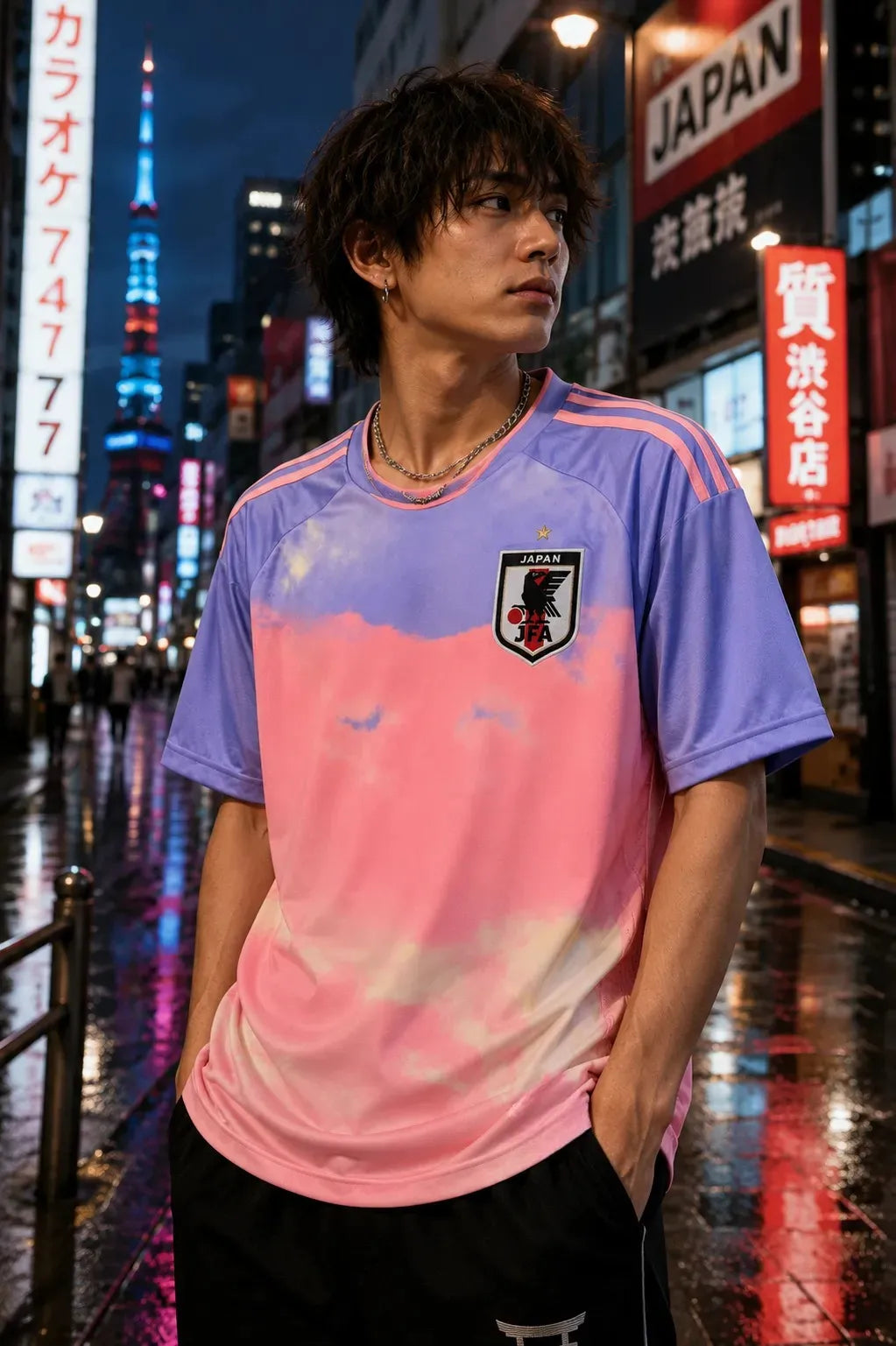 Japan Pink Soccer Jersey
