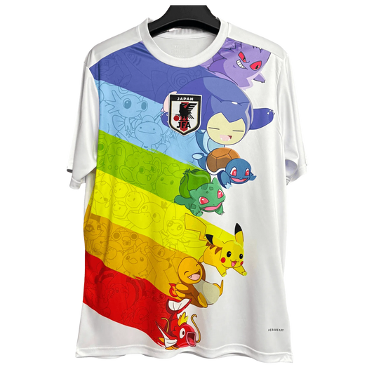 Japan Pokemon Jersey White Edition - Anime Jersey