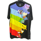 Japan pokemon rainbow football jersey kanto legends pikachu gradient front