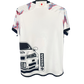 Japan football shirt featuring Nissan GT-R R34 Skyline and red sun design